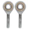 2Pcs Joint Bearing Male Left Threaded Assembly SelfLubricating Rod End Hardware SAL6TK