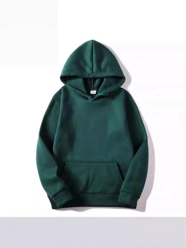 American Streetwear Men's Fleece-Lined Hoodie for Autumn/Winter - Thickened, Casual, and Fashionable.