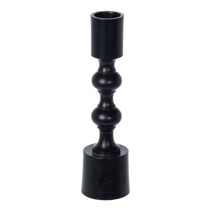 Candlestick - ALU - Double Knot - 45x160mm - Black - Decorative Objects