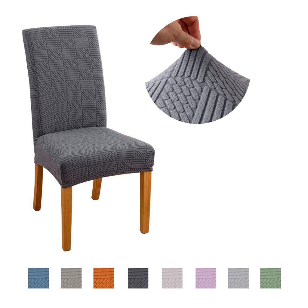 1 ks Silný Strečový Potah na Jídelní Židli Ochranný Proti Kočkám Pratelný Žakárový Parsons Celoroční Potah na Židli