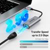 UOEOS USB 3.1 Type-C до Ethernet Адаптер 2.5G Високошвидкісний RJ45 Провідний Мережевий Конвертер