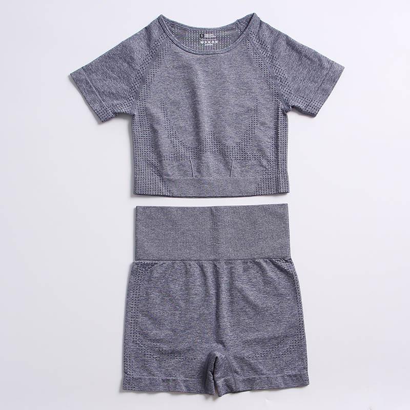 New European & American Women's Quick-Dry Yoga Set: Long Sleeve Top, Sport Vest, Tight Pants.