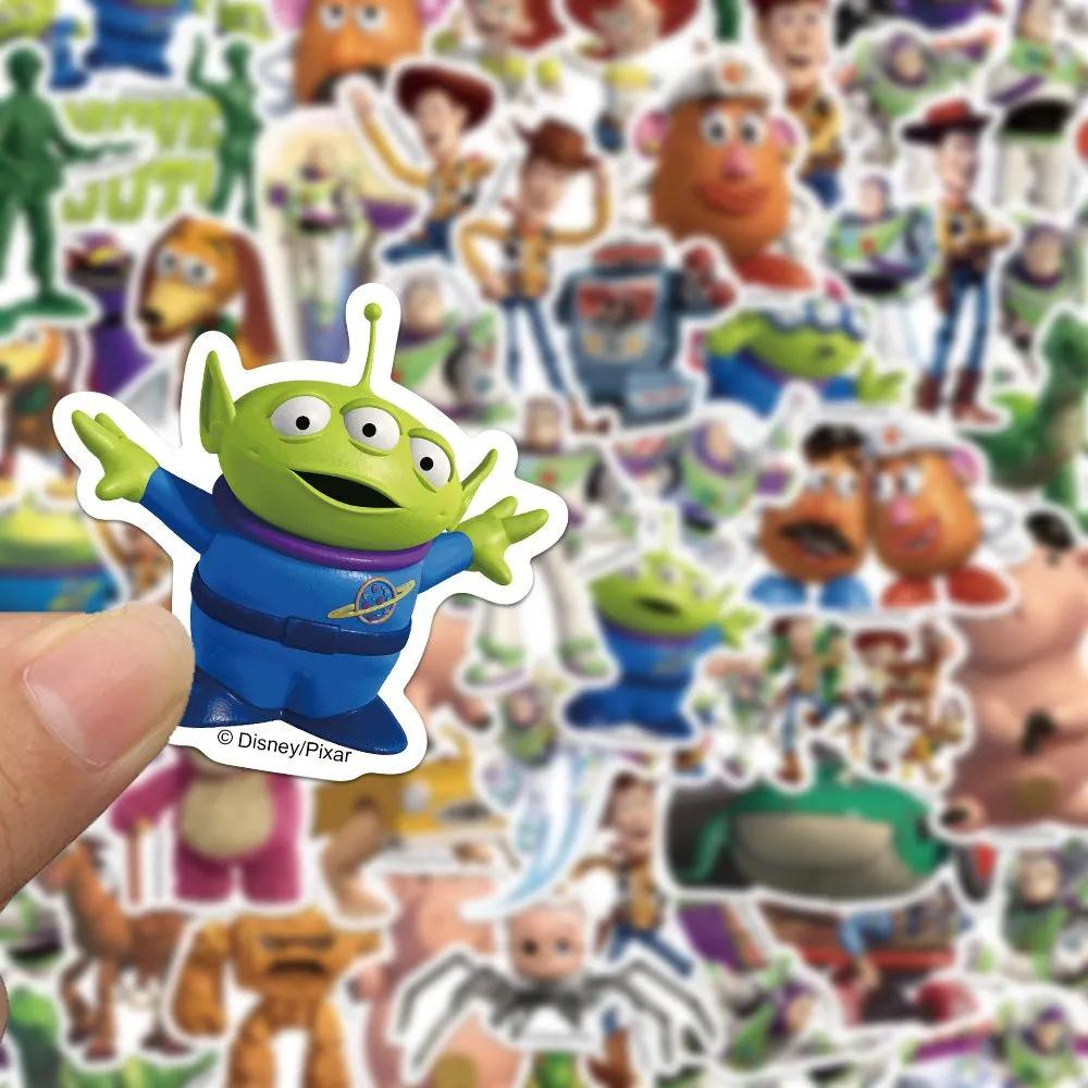 10/30/50pcs Cute  Anime  Stickers Buzz Lightyear Woody Decals DIY Laptop Phone Scrapbook Cartoon Sticker Kids Toy