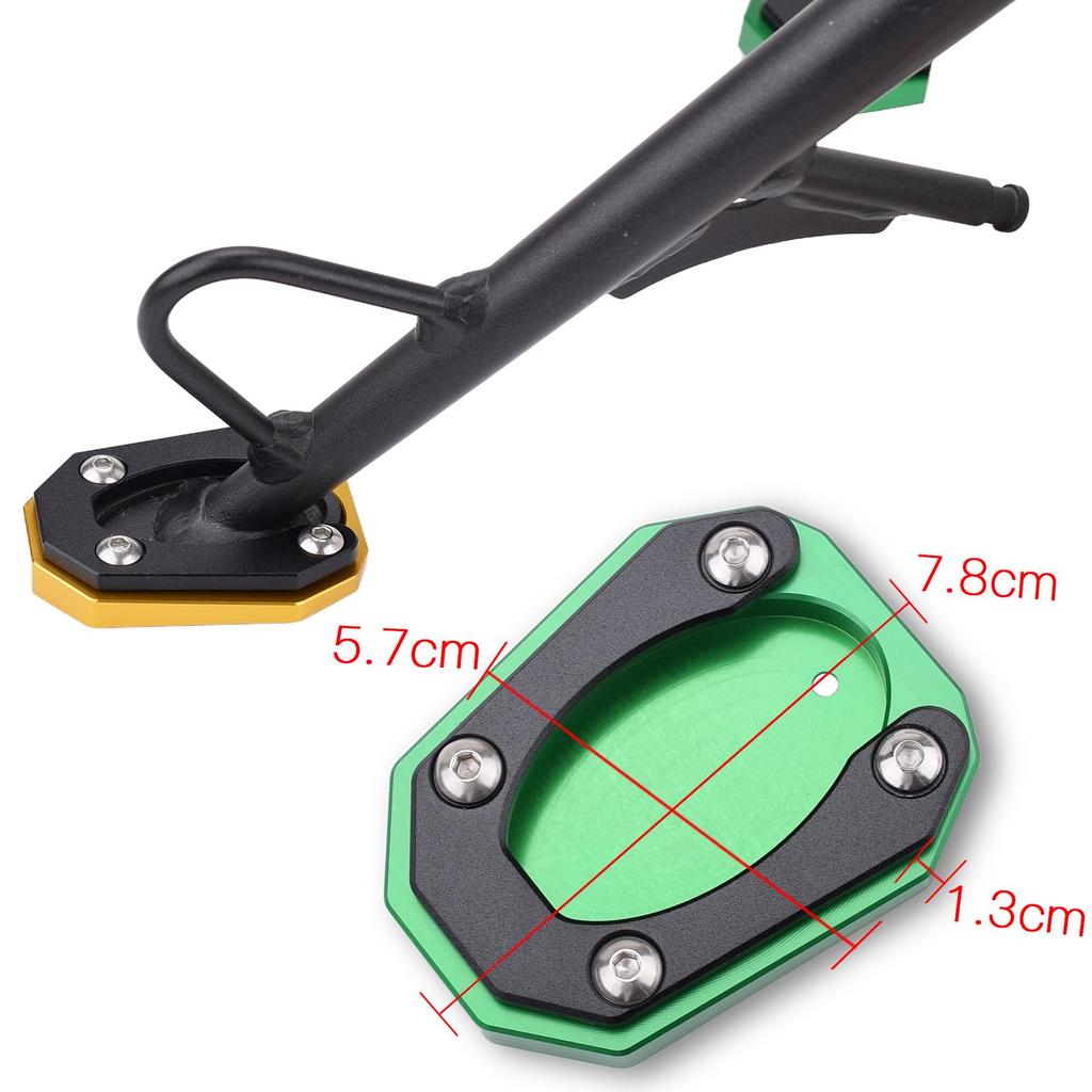 LEDISHUN Bike Side Stand Plate Applicable To Kawasaki ELIMINATOR /SE400/