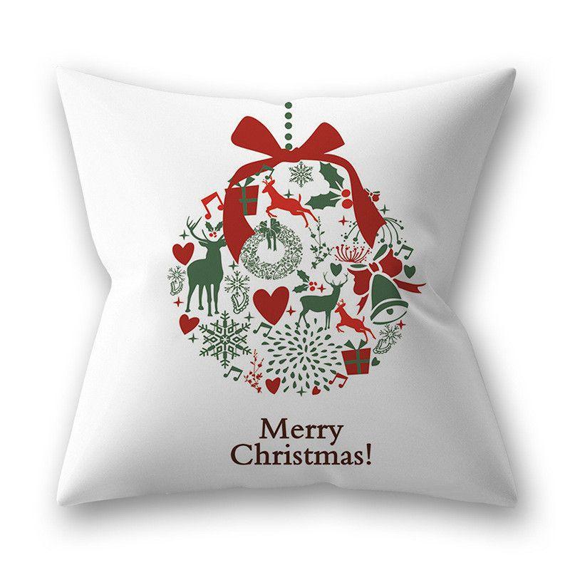 Vibrant Christmas Themed Decorative Cushion Cover For Festive Home Decor 18x18