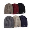 Keep Warm Pullover Cap Fleece Lined Winter Hats Simple Knitted Hats  Winter