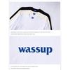 Wassup Heods Chinese Style Long-Sleeve T-Shirt for Men, Autumn and Winter Basic Pure Cotton Base Shirt, Heavyweight American-Style Crew Neck