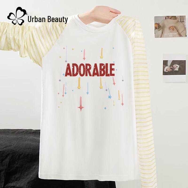 Women s Bamboo Cotton Color Block Long Sleeve T-Shirt L