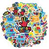 35pcs Cartoon Kindness Stickers Vibrant Puzzle Pieces DIY Stickers Autism Awareness Stickers For Guitar Laptop Helmet
