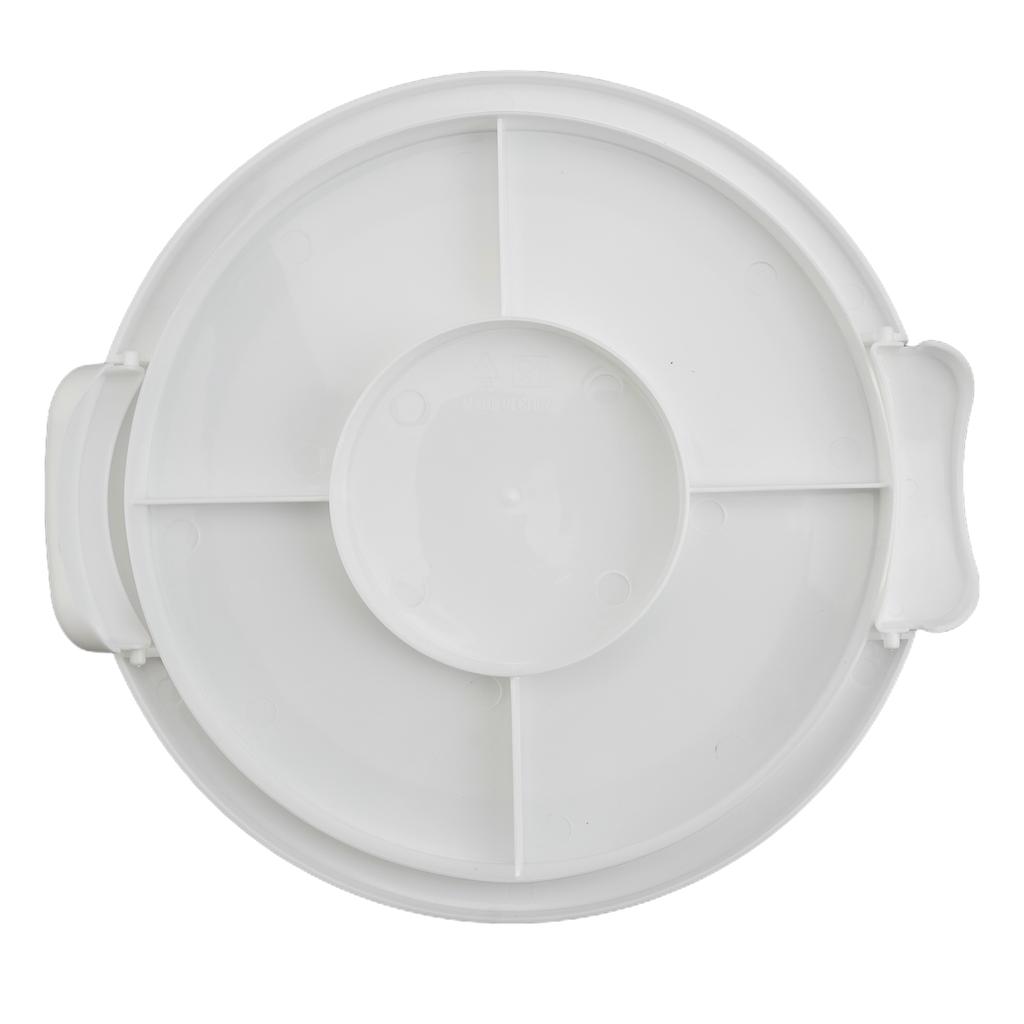 Kulatá krabice na dort s průhledným víkem pro čerstvost a snadné přenášení