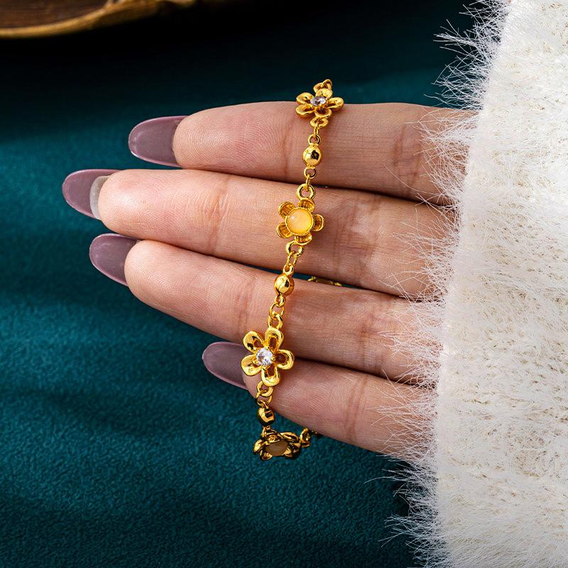 Simple Style Flower Bracelet Women's Small Flower Bracelet Jewelry Bracelet