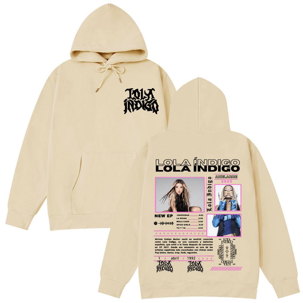 Lola Singer Indigo 2025 Tour Graphic Hoodies Men Women Clothing Fashion Aesthetic Sweatshirts Hip Hop Punk Casual Loose Hoodie