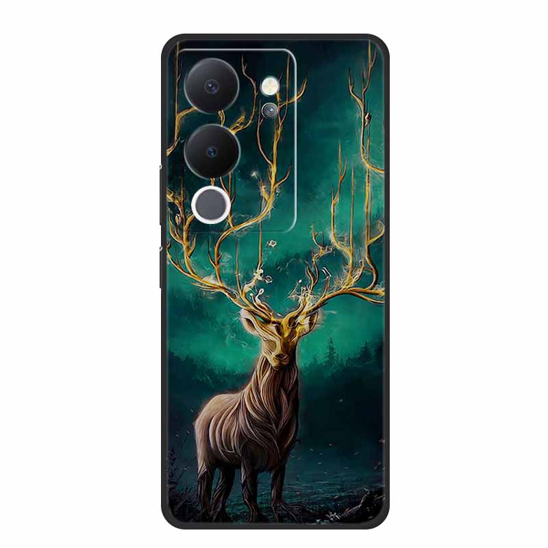 Phone Case For Vivo V30 Lite 5G Back Cover Case Shockproof Black Silicone Soft Funda For Vivo V30 Lite Case V 30 Lite Coque Capa