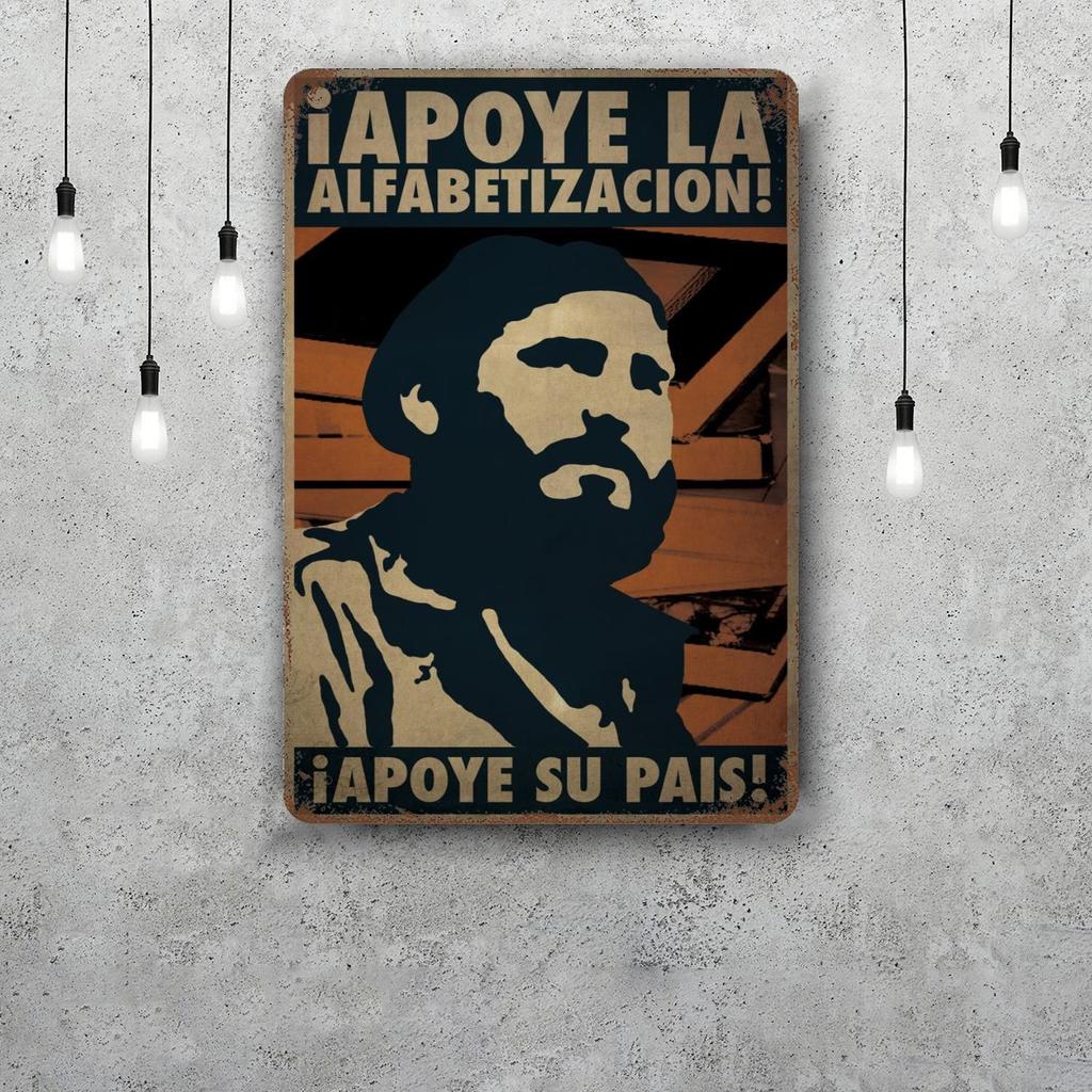 fidel castro Chairman Vintage Metal Tin Signs Posters Decor Retro Metal Plaque Wall Art Decor for Garage Bar