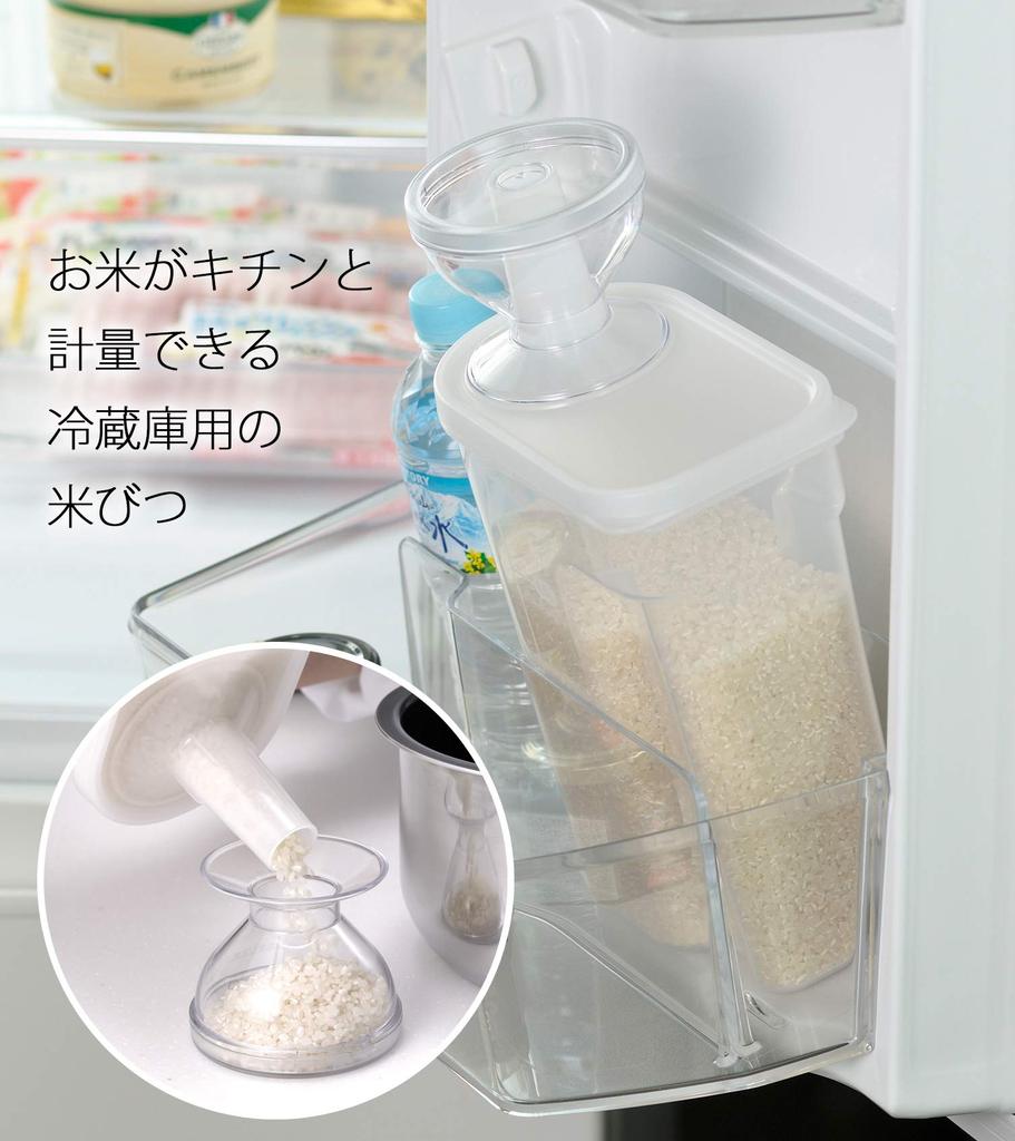Inomata Chemical Refrigerator Rice Made In Clear (Inomata-K) Container, 2kg, Japan, 1247,
