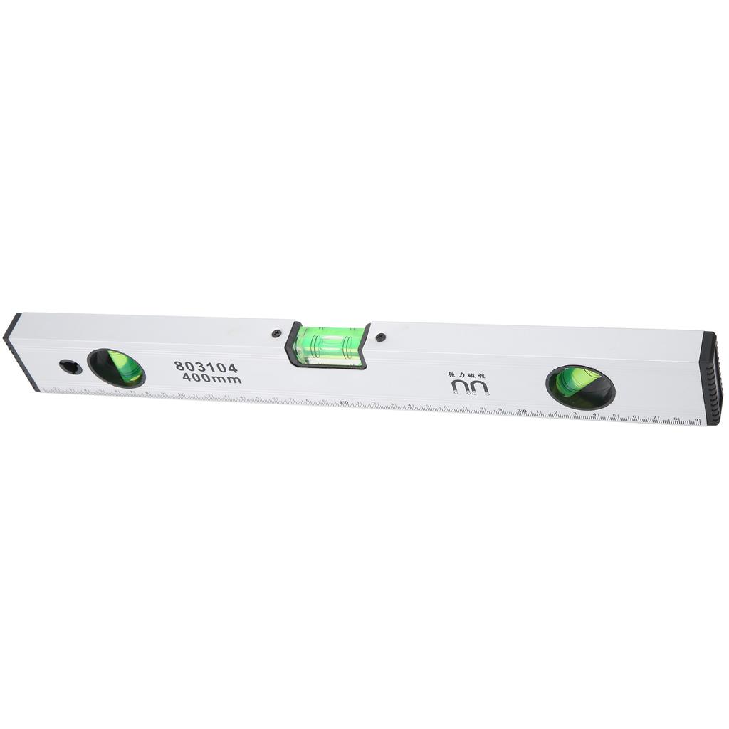 Spirit Level Aluminum Alloy Magnetic MultiFunction Measuring Ruler Levelling Instrument(400mm )