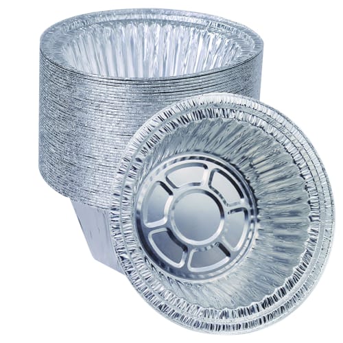 Desirable Aluminum Pot, 750ml/50 Disposable Round Pots, 18.3cm Outer Diameter, for Open-Air Cooking, Ramen, Udon, One-Person Hot Pots, Outdoor Activit