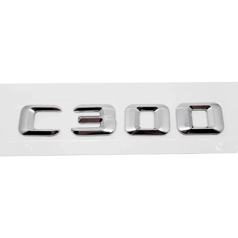Alloy ABS Car Letter Stickers Rear Trunk Badge for Mercedes Benz C Class C240 C250 C260 C280 C300 C320 C350 C400 C500 Emblem RV1