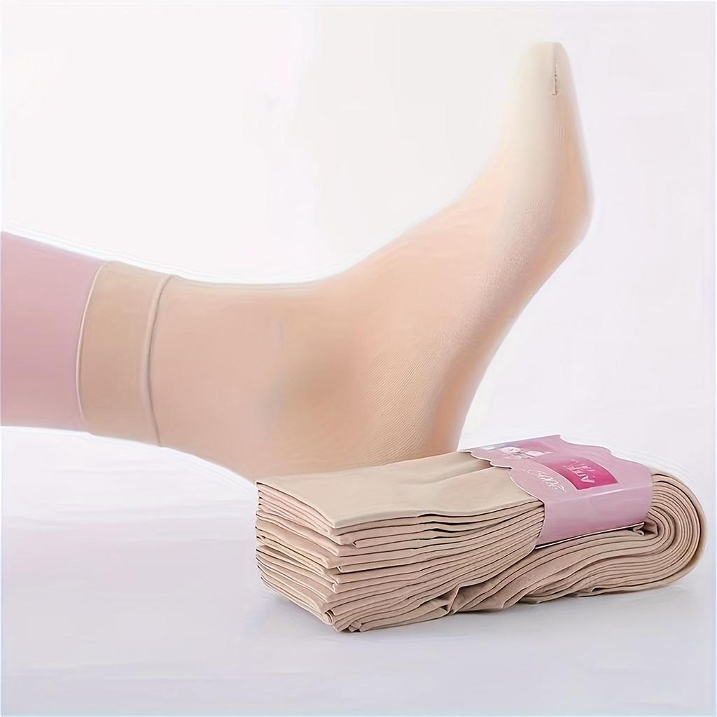 Dicke Strümpfe Frühling und Sommer Dicke kurze Strümpfe Dünne elastische atmungsaktive Socken Damen-Mittelrohrsocken