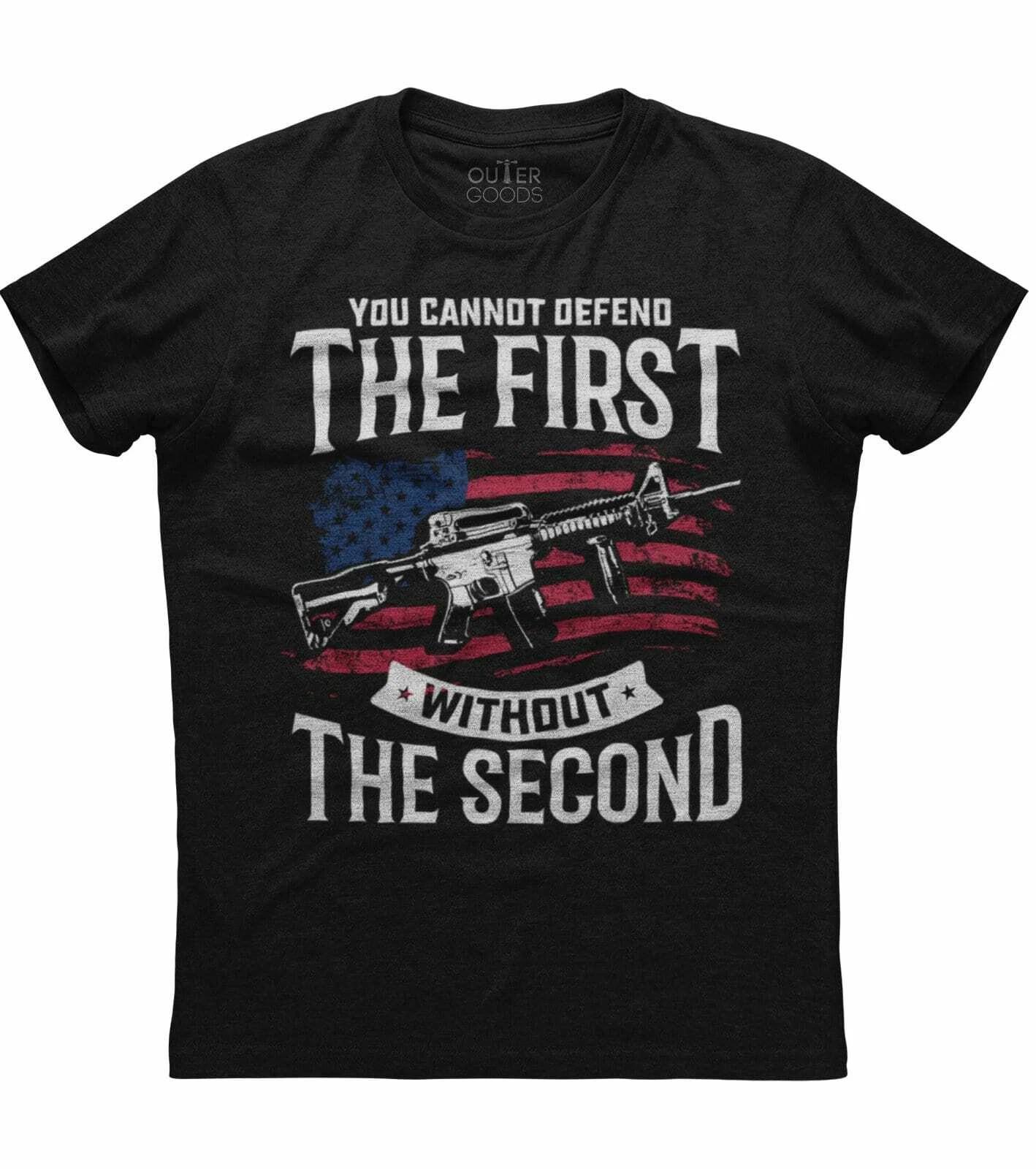 You Can t Depend The First Without The Second, Patriotic Men s Black T-shirt S