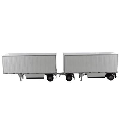 DIECAST MASTERS Wabash National 28F Pup Trailer Bílý Model v měřítku 1/50 91036