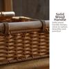 Plastic Storage Tray Rectangular Woven Basket New Serving Tray  Dining Table