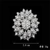 DIEZI New Design Shining Silver Color Rhinestone Crystal Small Flower Rhinestone Brooches Bouquet for Wedding Women Brooch Pins
