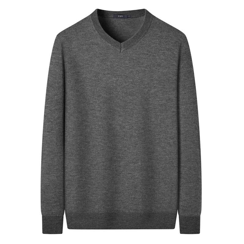 Shanshan Men's V-Neck Wool Blend Sweater