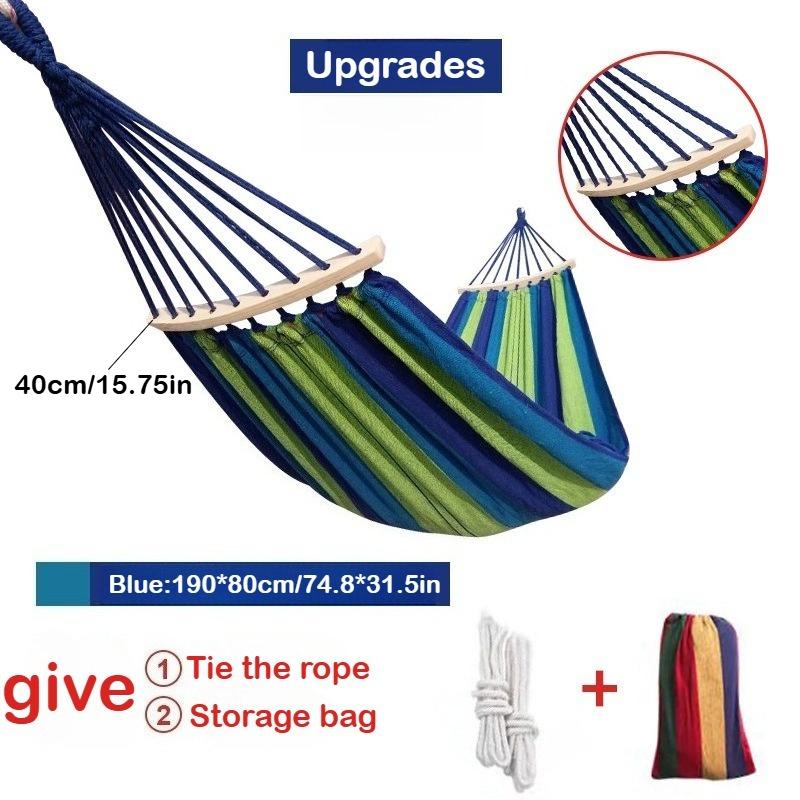 Hängematte für den Außenbereich mit Anti-Kipp-Design - Hochbelastbare Camping-Hängematte für 1-2 Personen, Tragbare Hängeschaukel mit einfachem Aufbau