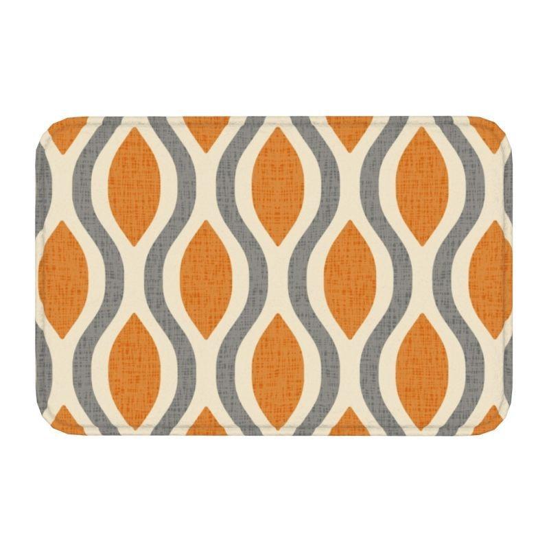 Geometric Pattern Carpet Mat Rubber Backing Rug Geometric Patterns for Modern Home Decoration Floor Mat Door Mat Non-slip Rug