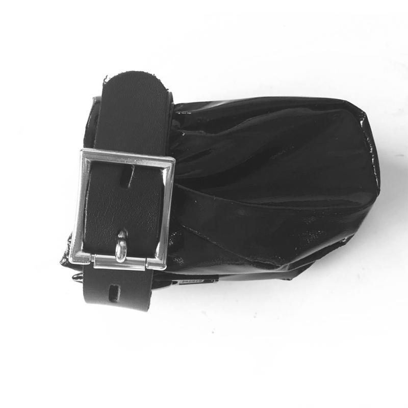 POTAN Svart Emperor PU-skinn Mannlig kyskhetsbur Penis Pungbegrensninger Belte Egg Bag med lås Sexleketøy