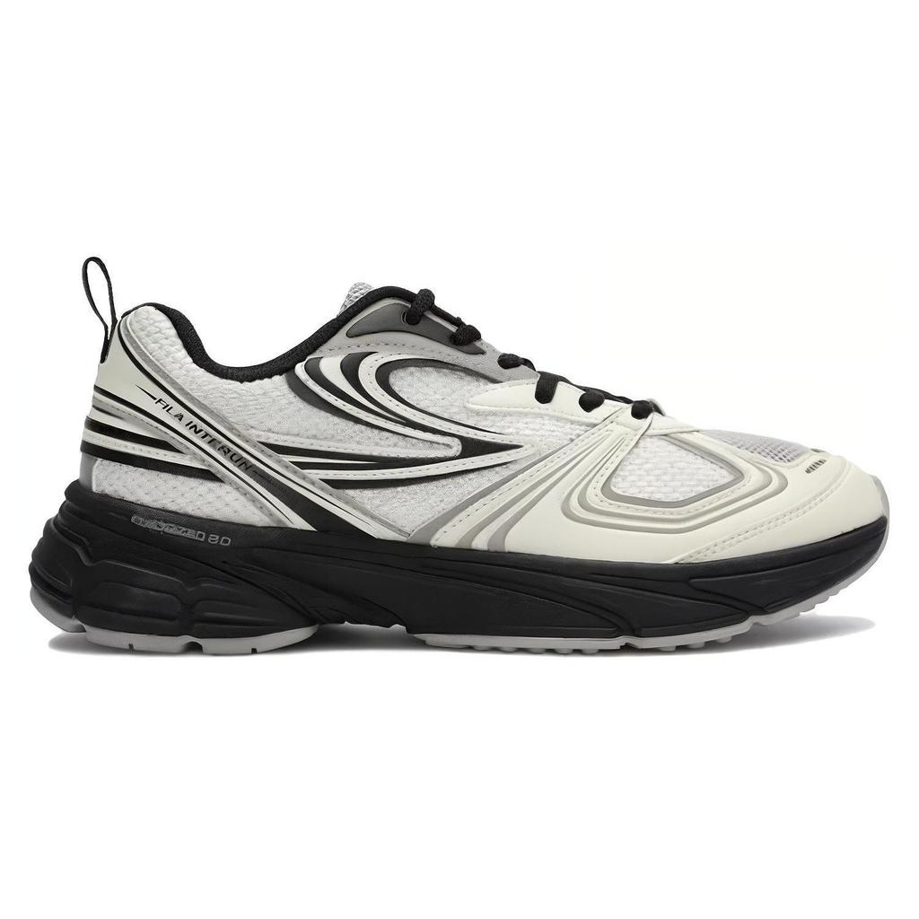 Fila Interrun Mesh, Synthetic Leather Low Top Running Shoes Unisex White 1RM02699G-013