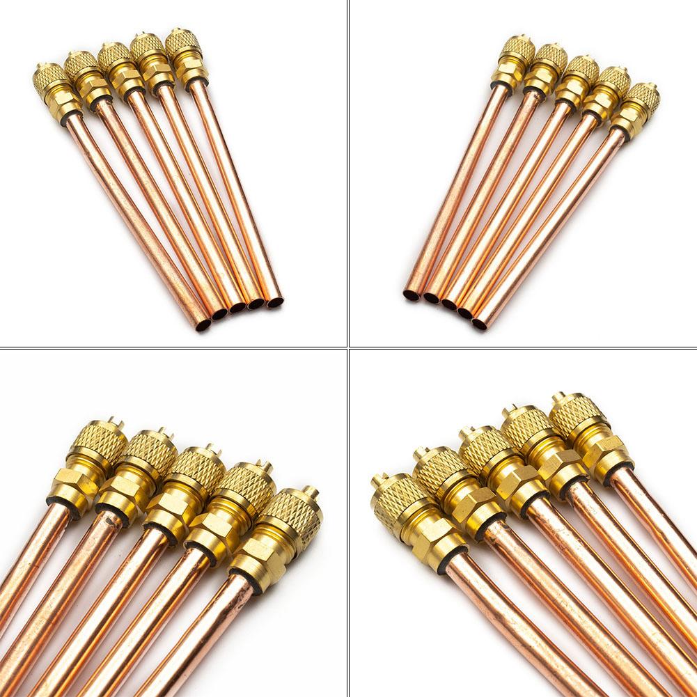 10pcs Copper Tube Access Valves for Air Conditioner Refrigeration Units