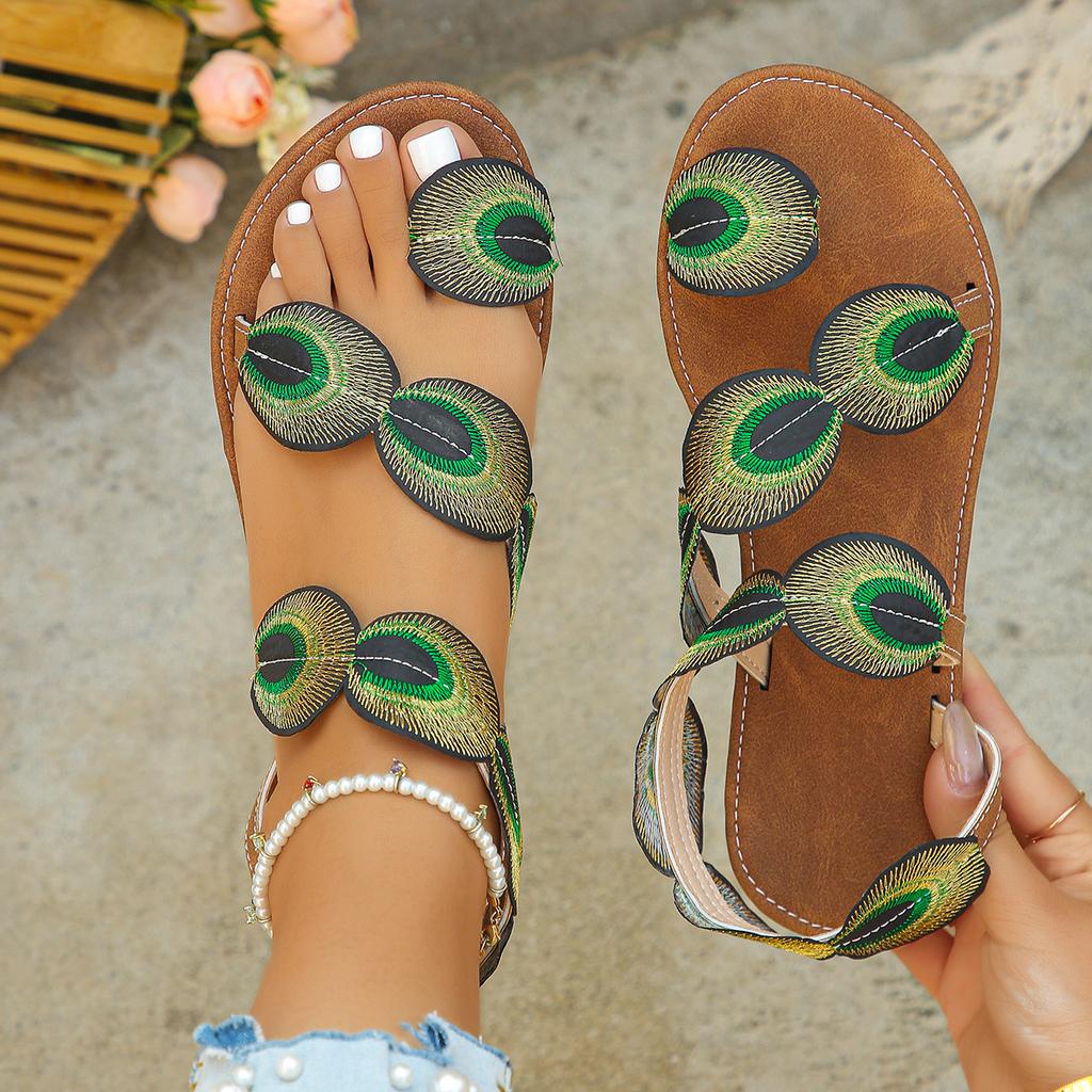 Women's Peacock Feather Print Slip