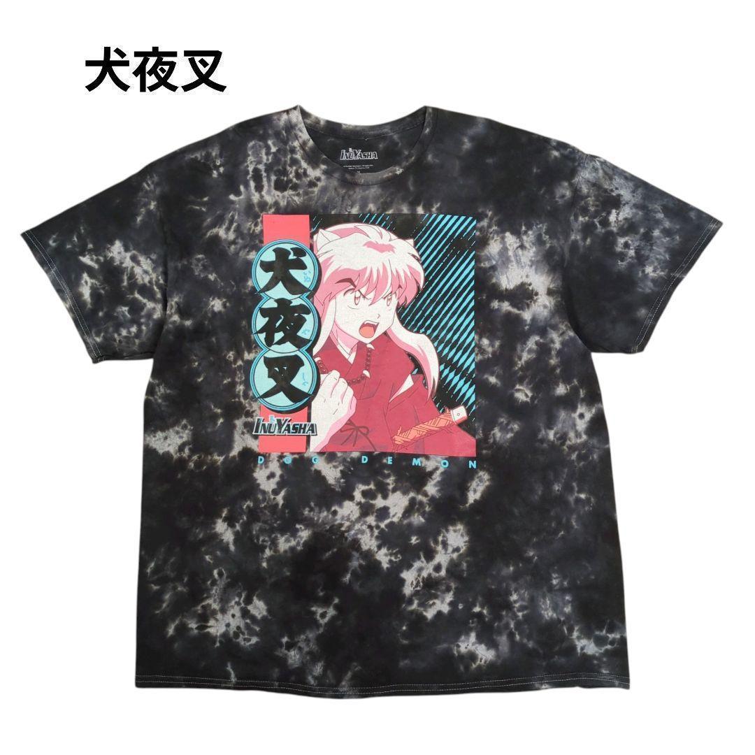 

[USED] 00s Inuyasha Tie-Dye T-Shirt, Short Sleeve, Anime Logo Print, Size XL