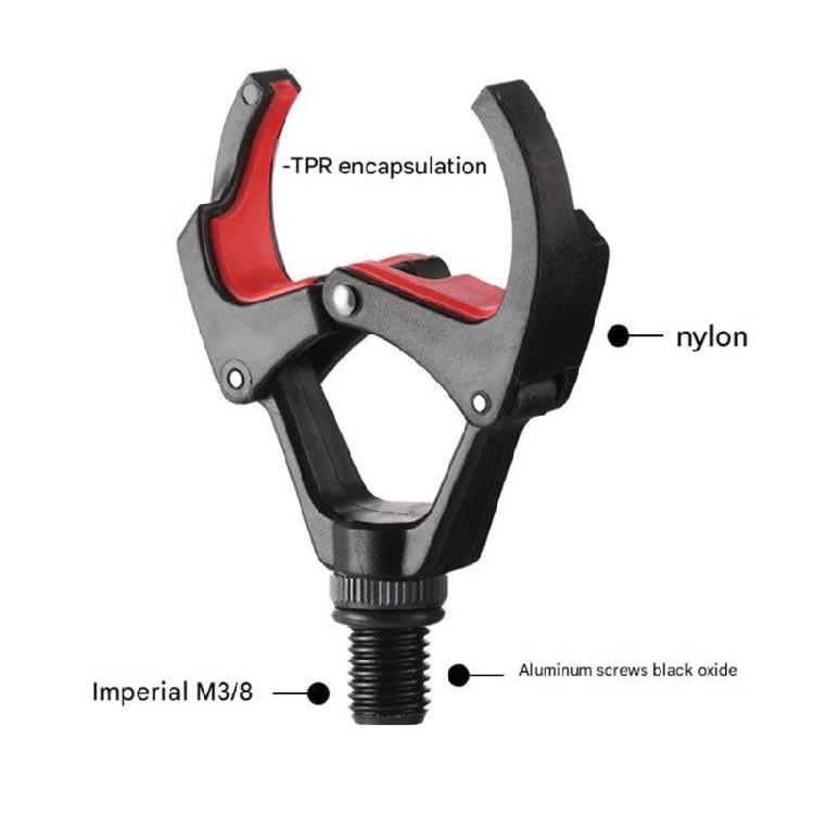Fishing Rod Grippers Rest Head Fishing Tool Accessories Universal Rod Holder Grippers Rest Holder 3/8 Thread