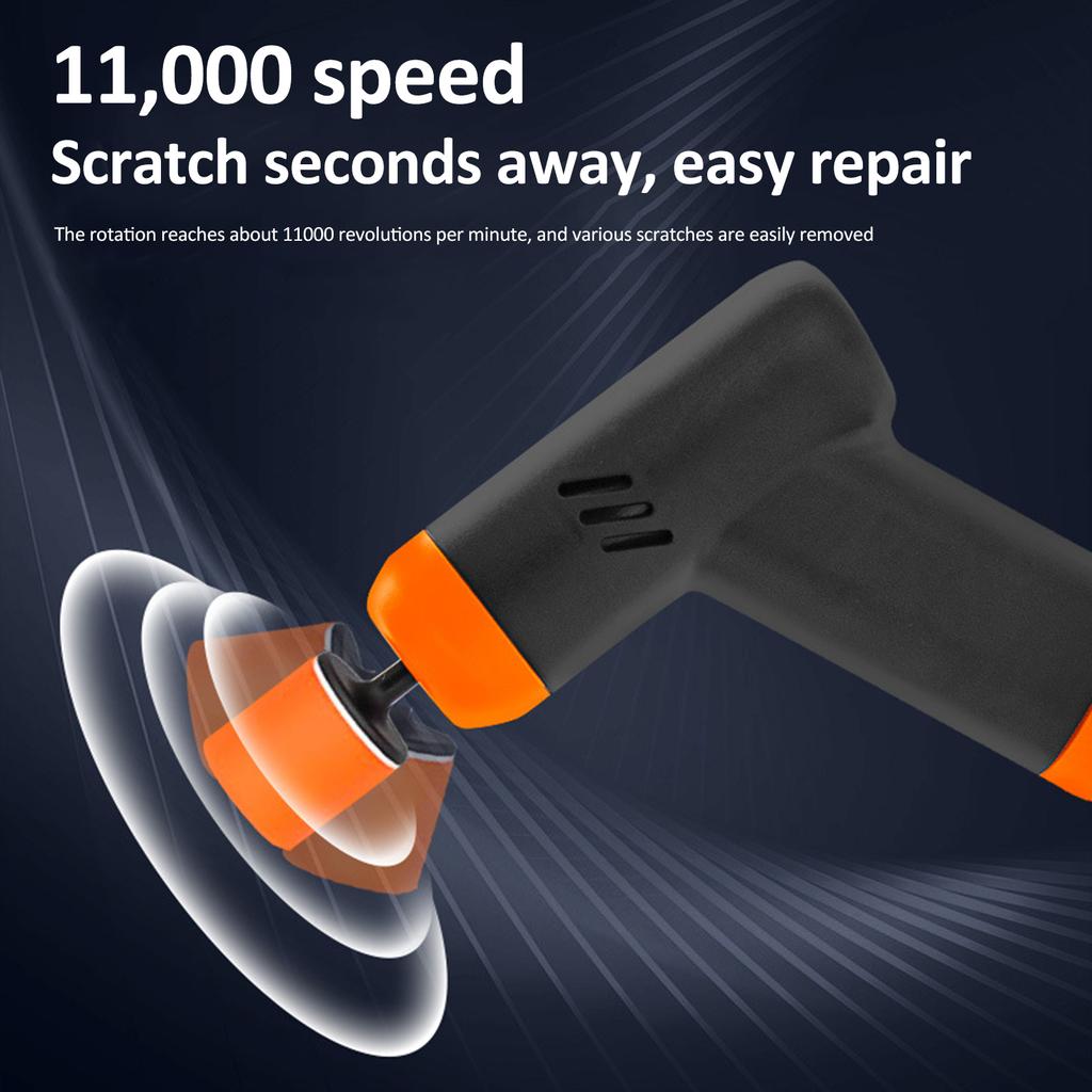 Car Buffer Polisher 2 Gear Cordless Car Buffer Waxer For Car Detailing Polishing And Waxing with