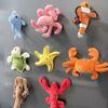 Plush Animal Ocean Refrigerator Magnet Sea Turtle Lobster Fish World Underwater