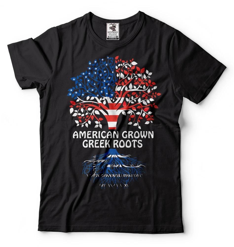 Американская греческая футболка США Греция Футболка Греческое наследие США Футболка L
