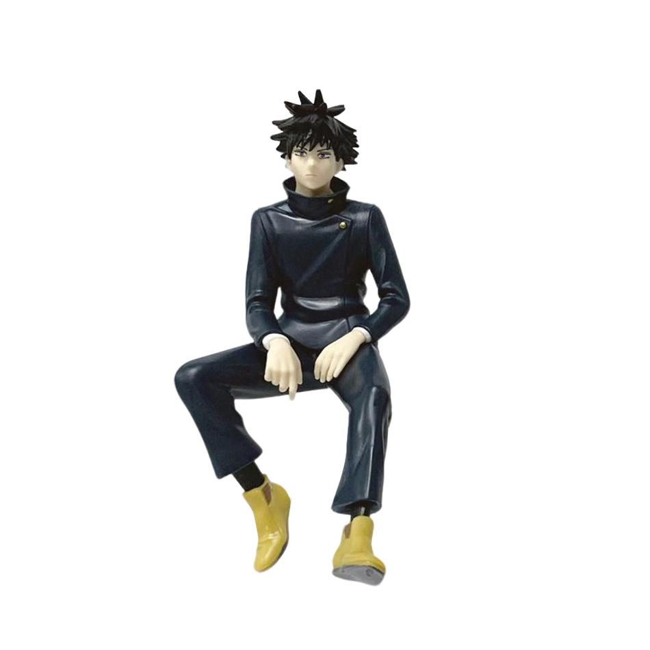 Satoru Gojo Statue Jujutsu Kaisen Figure Geto Suguru Sitting Posture Action Figures Prison Realm Anime Model Pvc Ornament Toys