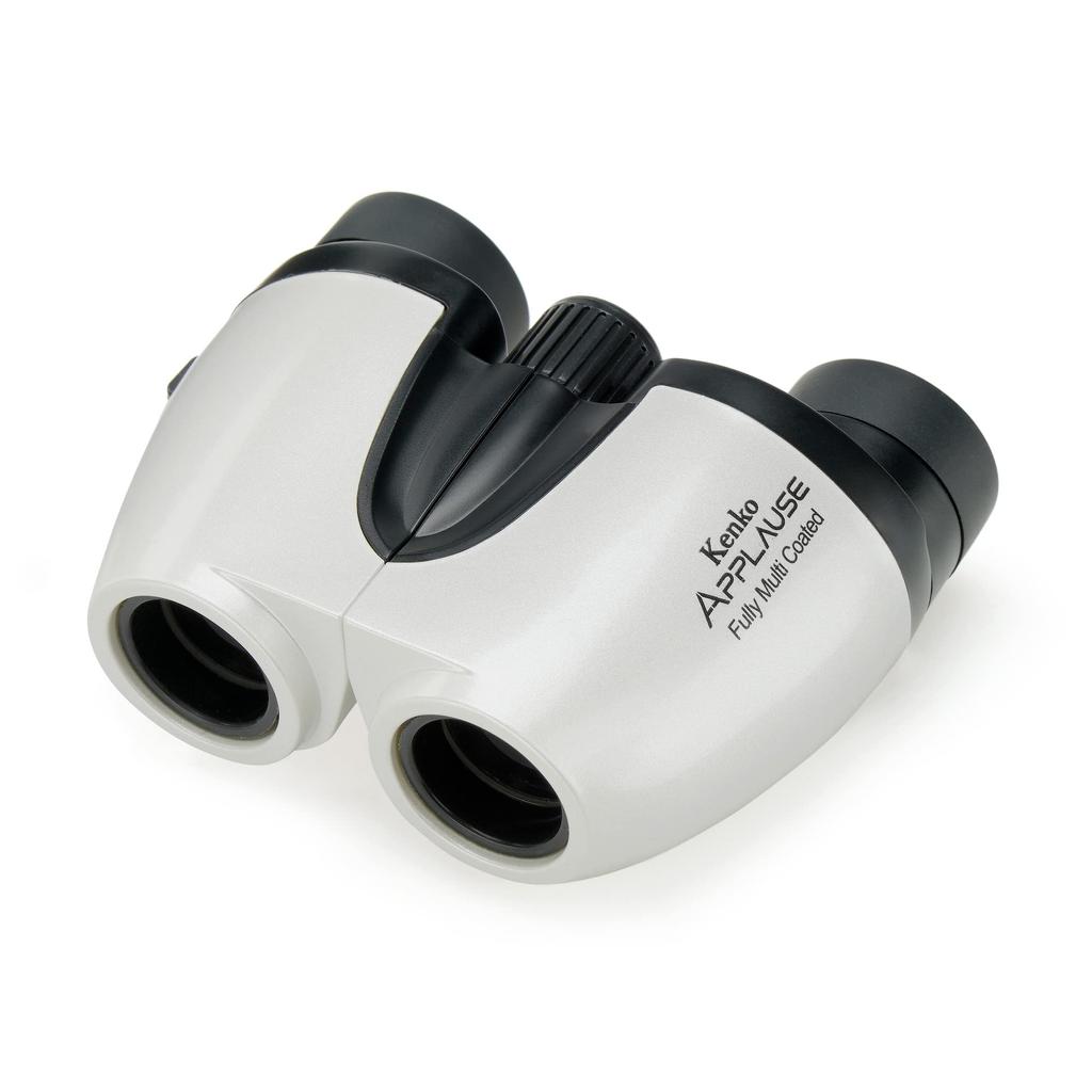 Kenko 5x20 Compact Fully Bak4 Lightweight Ideal for Theater and Hall Viewing APPLAUSE-M Binoculars, White, Multi-Coated High-Transmission Multi-Layer