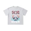 260 GSM Double Yarn 32 Count 100% Cotton Jujutsu Kaisen V49 Gojo Sukuna Print Unisex Heavy Cotton T Shirt