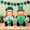 Saint Patricks Day Gnome Plush Doll Leprechaun Green Tomtes Scandinavian Dwarfs Patricks Day Decoration Kids Toy Gift