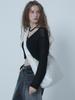 Morelikeit Logo Embroidered Quilted Oversized Crossbody Bag White