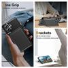 For iPhone 16 Case Card Slot Kickstand Leather+TPU Reinforced Corner Phone Cover