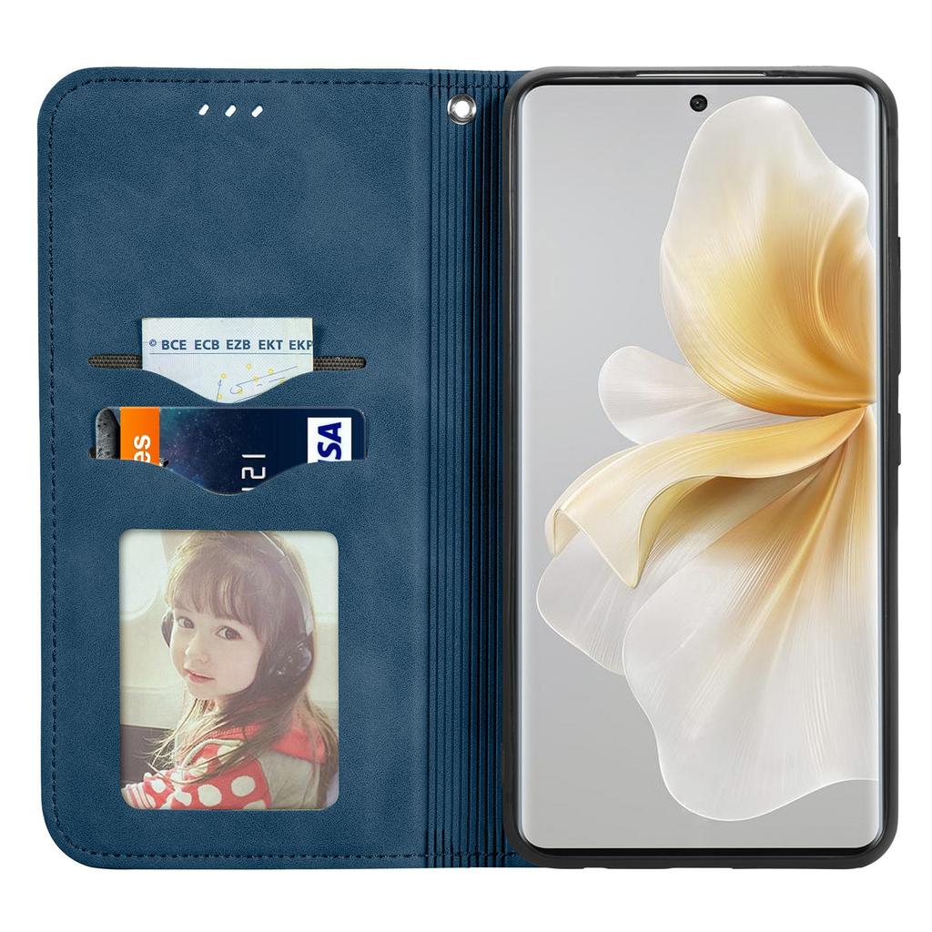 For TCL 50 Pro NxtPaper 5G Case Skin Touch Feeling Leather Card Holder Phone Cover Magnetic Absorption