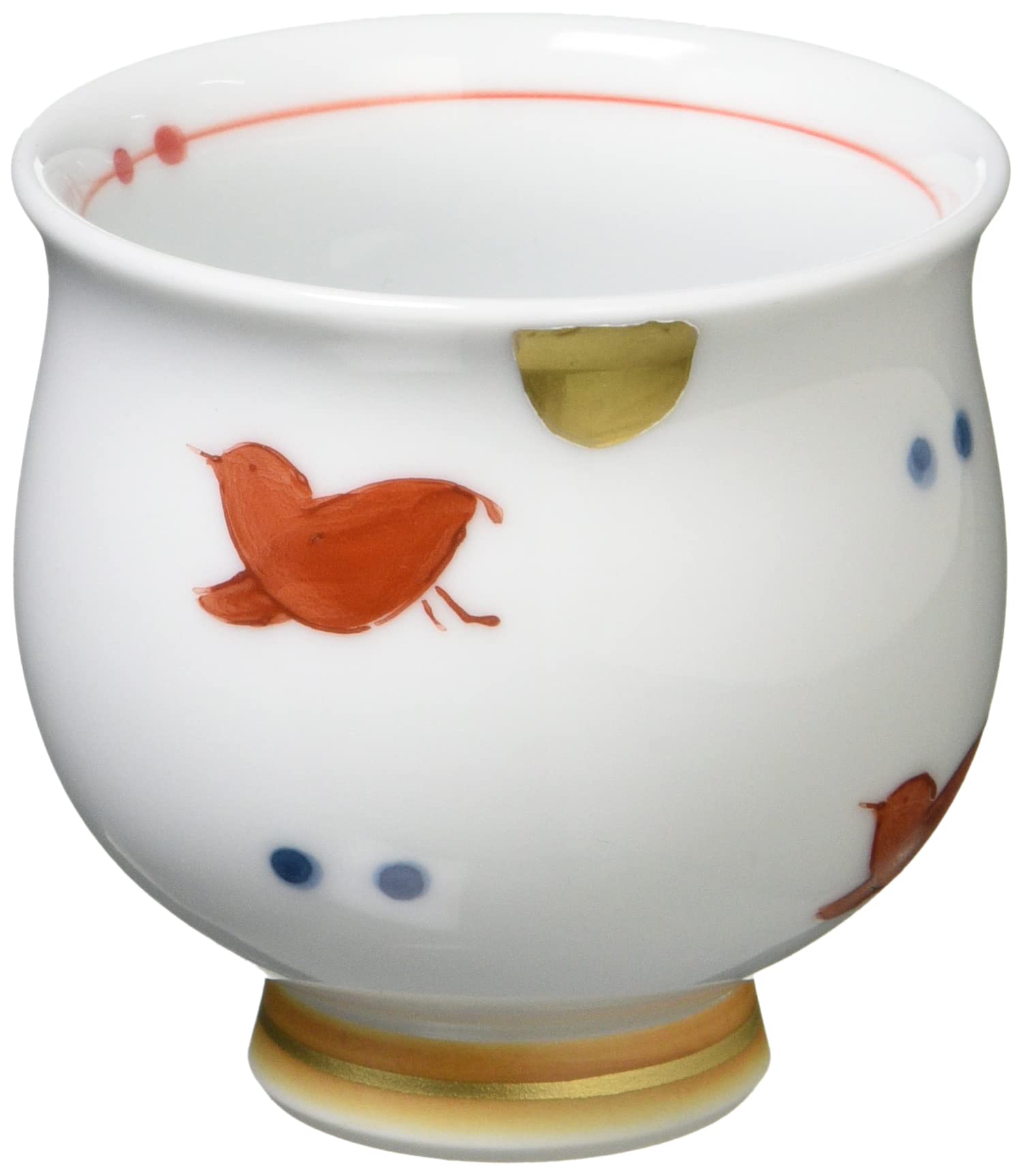 

Hasami Ware Masayuki Kiln Bird Mini Cup, Red, MTK-38 красный