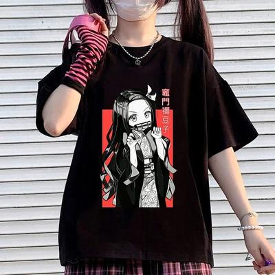 Japon Anime Demon Slayer Tişört Kadın Unisex