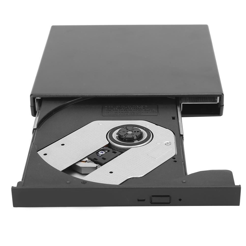 External Optical Drive USB2.0 High Speed Portable DVD Burner for Laptop ComputerBlack