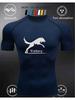 Men's Short Sleeve Compression T-Shirt Breathable Elastic Strength/Motivational Style Training Top